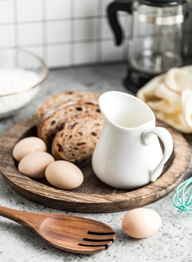 LYEOBOH إبريق كريمة LYEOBOH سعة 9 أونصة، إبريق كريمة أبيض صغير للقهوة والحليب، ملحق مطبخ عصري - سيراميك - Image 4